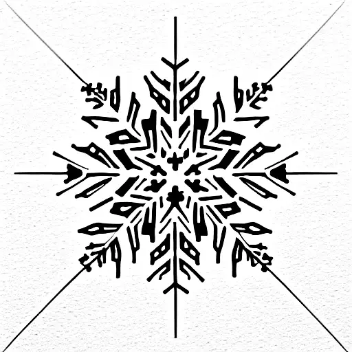 Single Line Snowflake