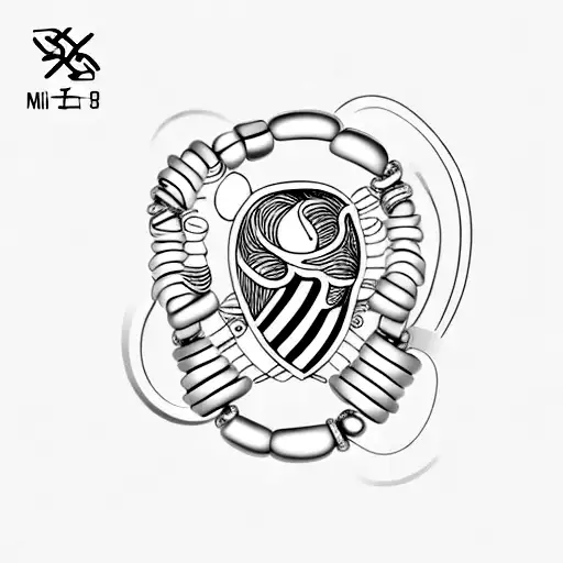 A Bracelet On The Wrist With A Minimalist Style