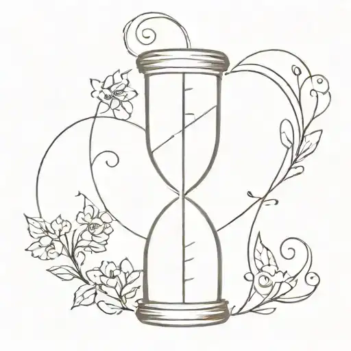 Believe Written And Hourglass Tattoo Featuring