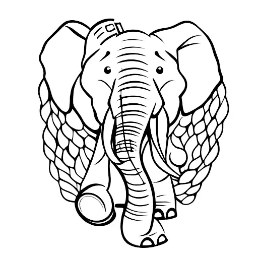 An Elephant Drinking A Bottle Of Beer