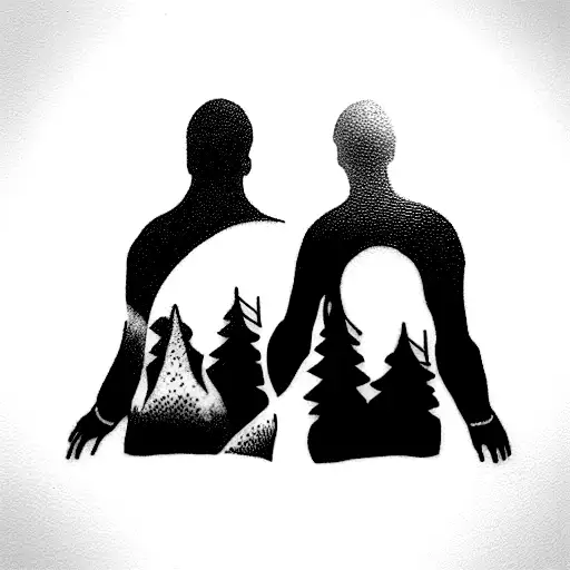 Two Friends Touching Each Other's Asses With Snowboards At The