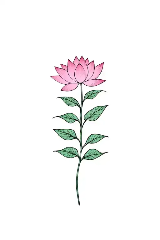 Something Inspired By Lotus And Tulasi Plant Leaves