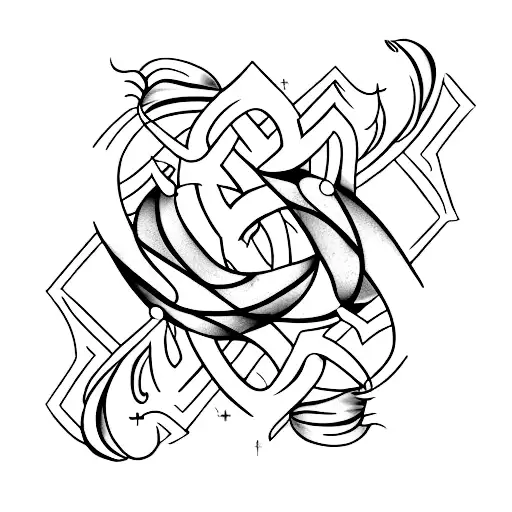 Love Infiny And Letter D And V