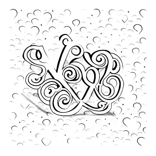 Love And Letter D And V