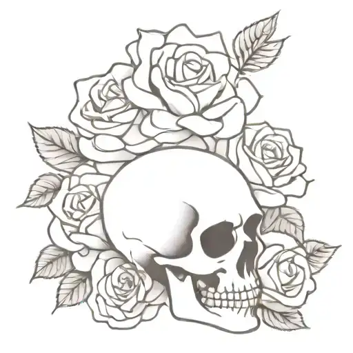 Skull And Roses