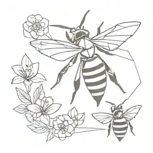 Origami Honey Bee Flying