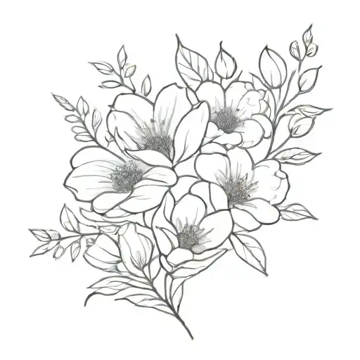 Bouquet Of Birth Flowers