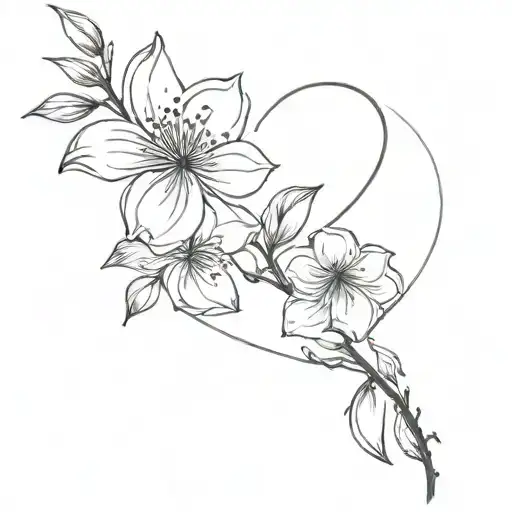 Oeach Blossoms Growing Out Of A Broken Heart