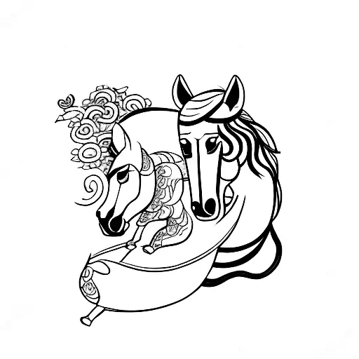 Chinese Zodiac Horse And Monkey