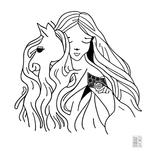Girl With Horse