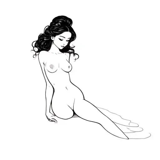 Nude Asian Pinup Girl