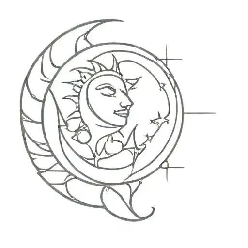 Sun And Moon Intertwined