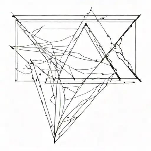 Single Triangle Wave Simple Line Drawing