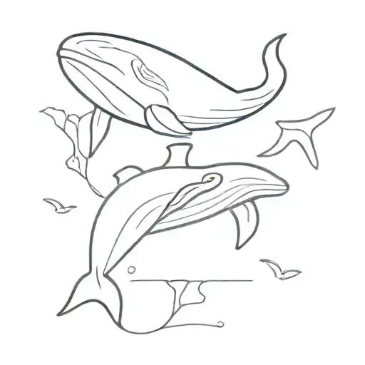 Ocean Animal Whale Turtle Coral Reef