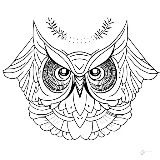 Long Unique Owl Flying Side Profile