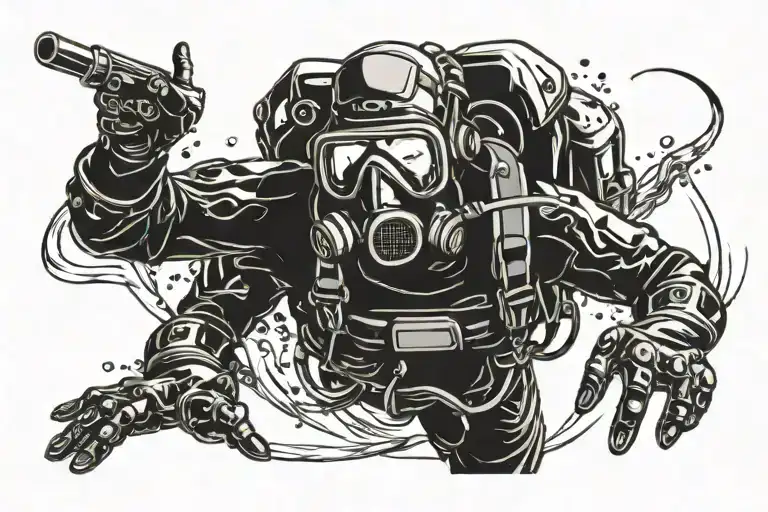 Scuba Diver With Swim Mask