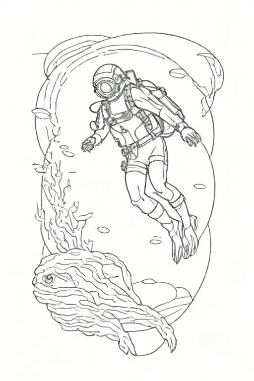 Diver Exploring