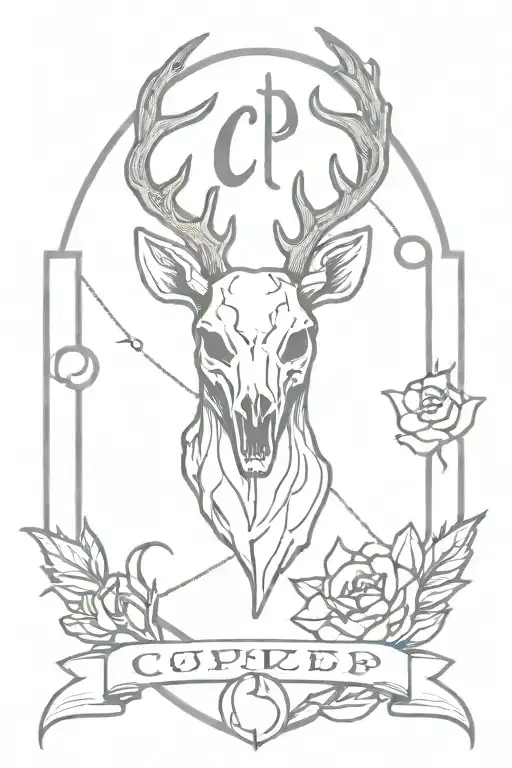 Ccp Initial With Deer Skull Inside