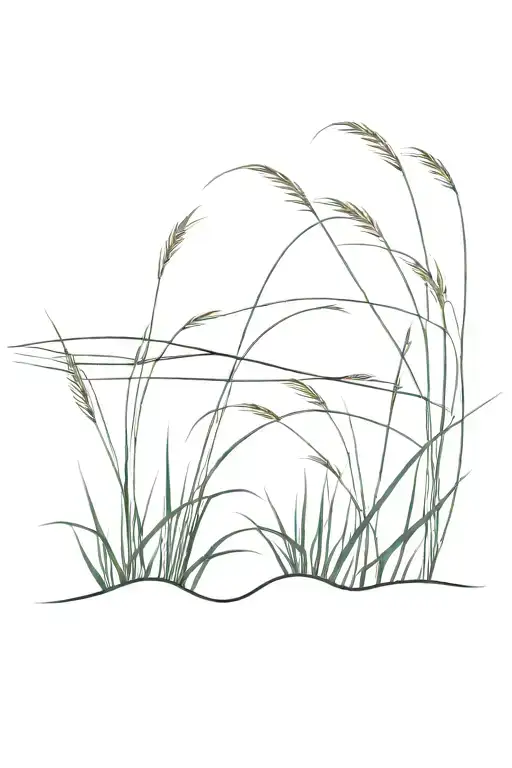 Tuft Of Beach Dune Grass