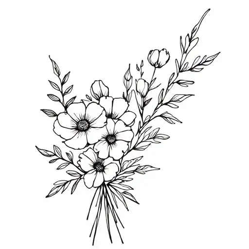 Bouquet Birth Flowers