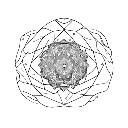 Picture Frame With Virgo Elements