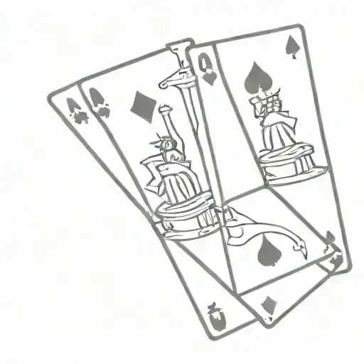 Playing Card With Liberty And Justice