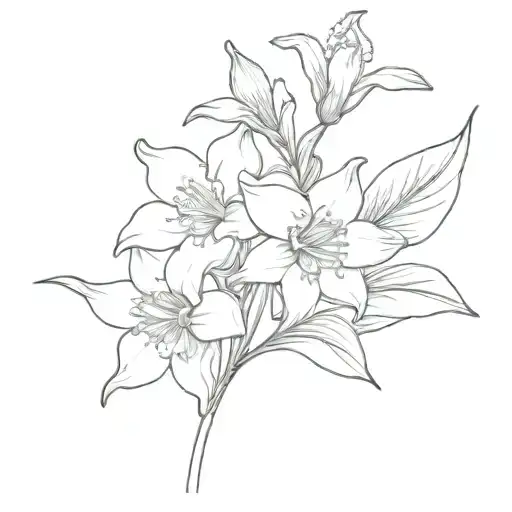 Daffodil And Lily Of The Valley Flowers