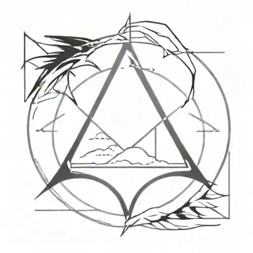 The Konoha Symbol With Sasuke's Eyes And Black Crows In The Background