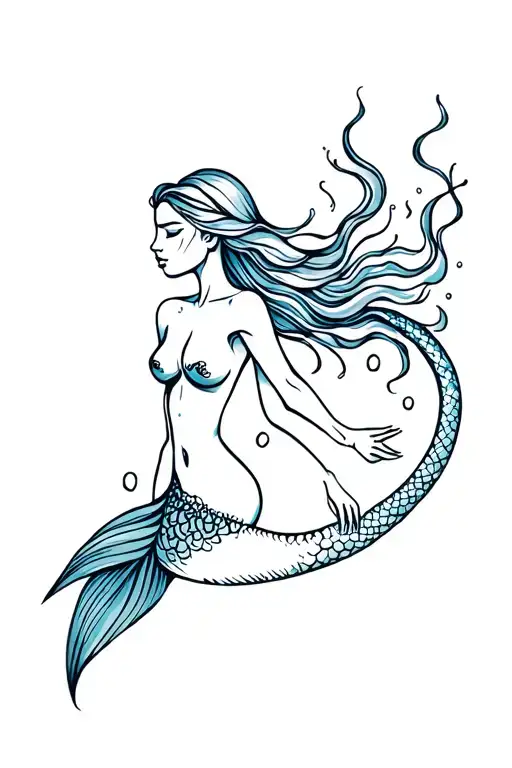 Mermaid Swimming