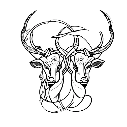 Taurus And Capricorn Together In The Same Design