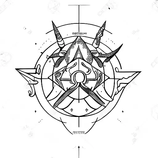 Zodiac Signs Taurus And Capricorn Together In The Same Design