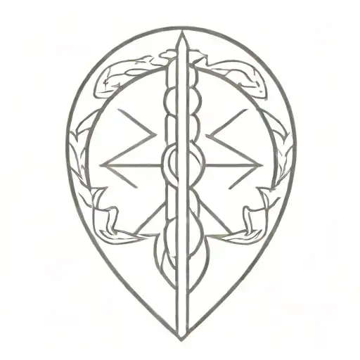 Pineal Caduceus Staff Symbol