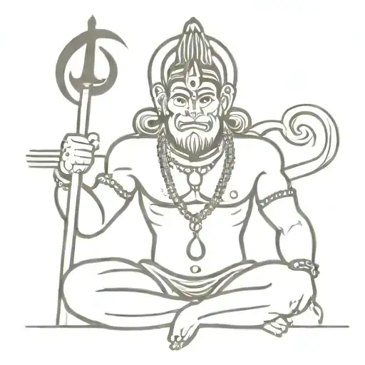 Hanuman And Shivji Religious