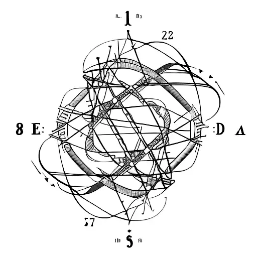 Dna Strand With Latitude And Longitude Coordinates Intertwined