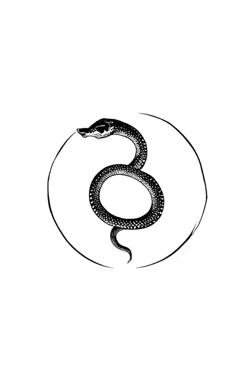 Snake Inside Libra Sign