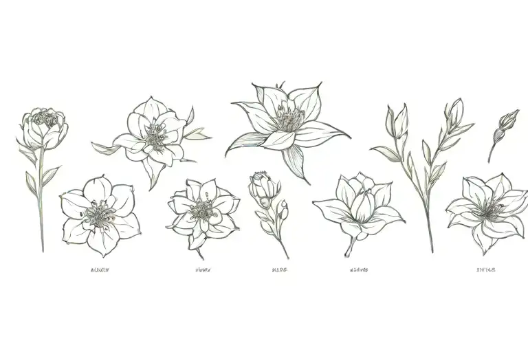 February March April May June July November December Birth Flowers