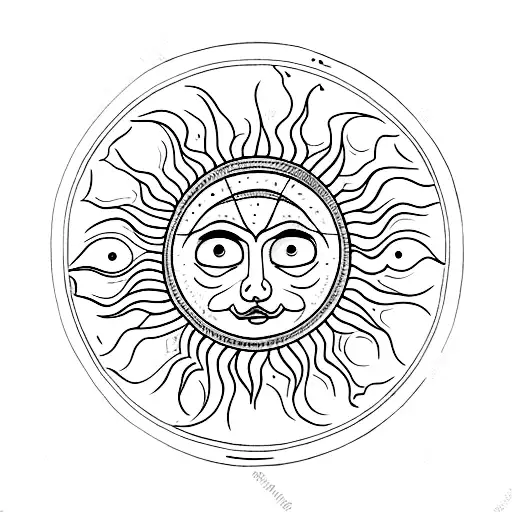 Sun And Moon Coalesce No Face