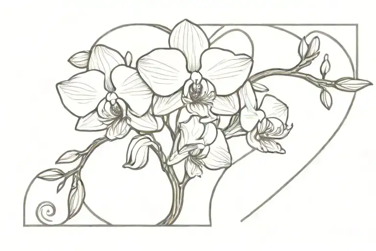 Tree Of Life Orchid Heart Wrist And Heart