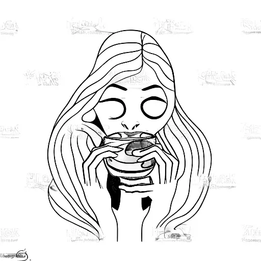 Scared Woman With Water Inside Her