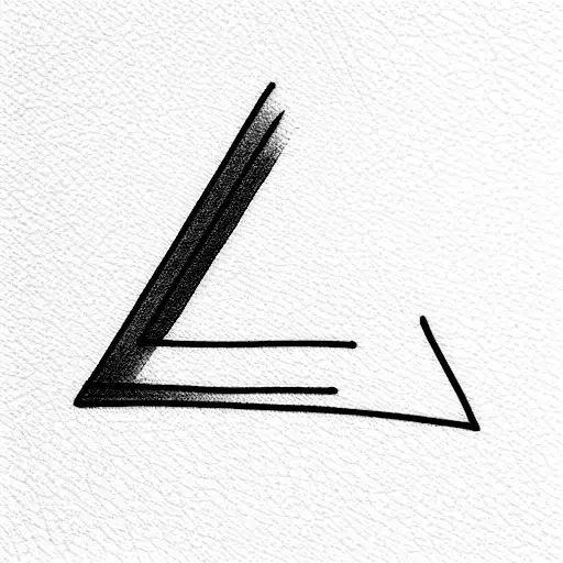 Simple Line Triangle On Skateboard