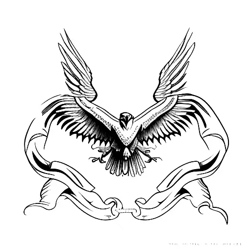Verreaux's Eagle With Iron Sword War Wings