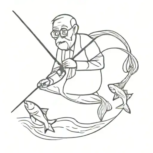 Passed Away Grandpa Fishing