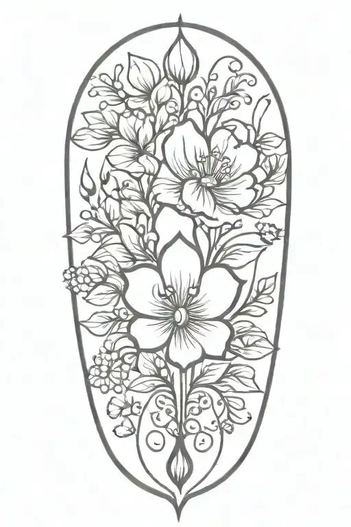 Spade Symbol Flowers