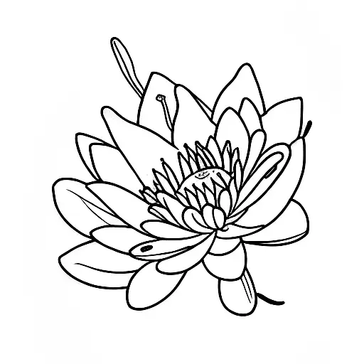 Design Me A Tattoo Of A Waterlily And Lily Of The Valley
