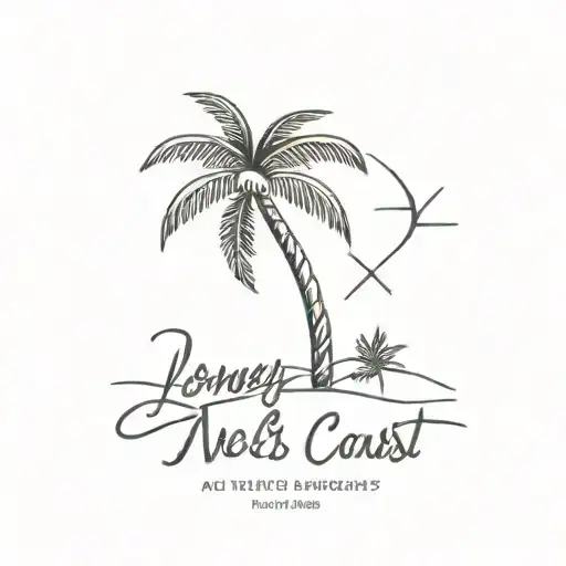 Palm Tree That Says Lonely And Dreaming Of The West Coast