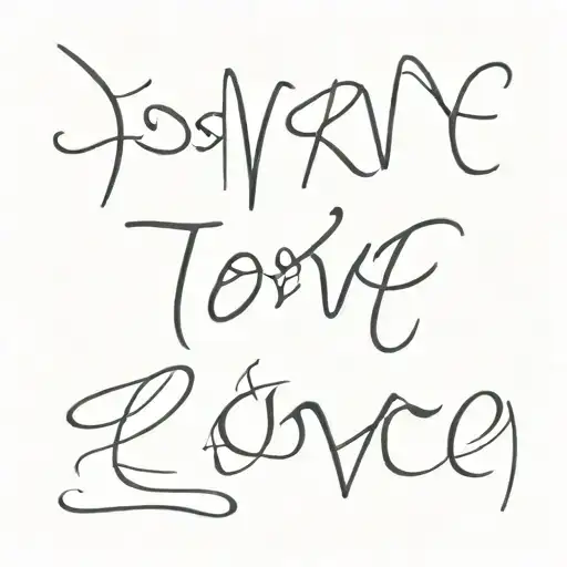 Flash Word 'Love' Written