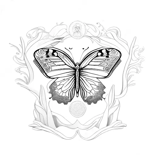 Butterly Effect With Concepts Of Stoicism And Marcus Aurelius Sleeve