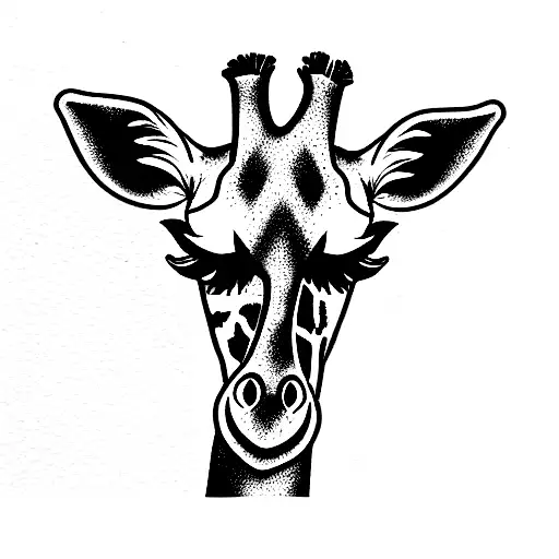 Giraffe Anda Sunflower