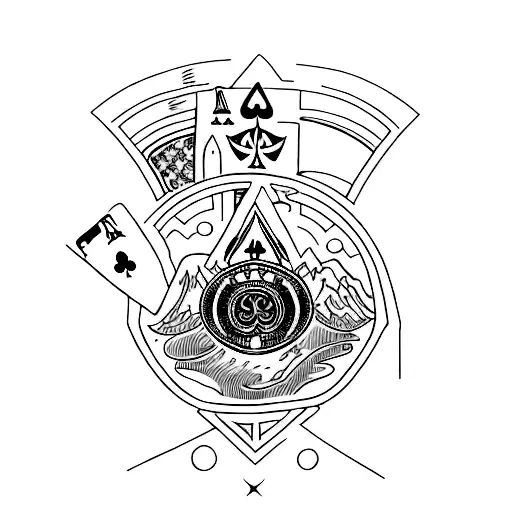 Ace Of Spades Card With Sf Bay Area References