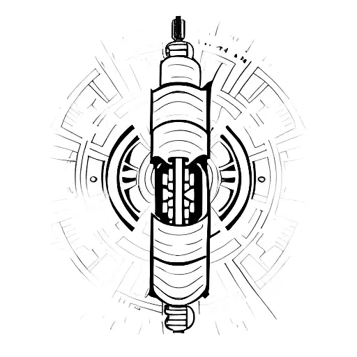 Darth Maul's Lightsaber With Floral Background